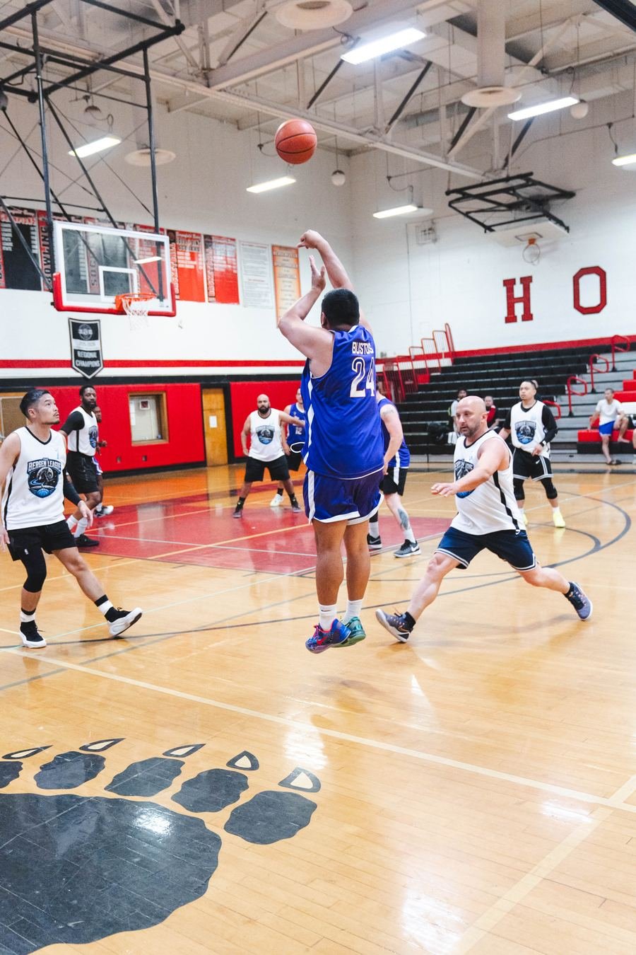 Jump shot in the Bergenfield gym